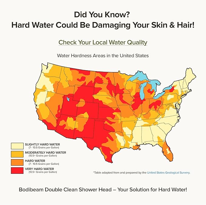 Filtered Handheld Shower Head with Vitamin C & Sediment Filter, High Pressure Water Flow, Water Saving, Reduces Chlorine for Dry Skin & Hair, On/Off Switch, Made in Korea - Bluemoon Gray-PawvioPets