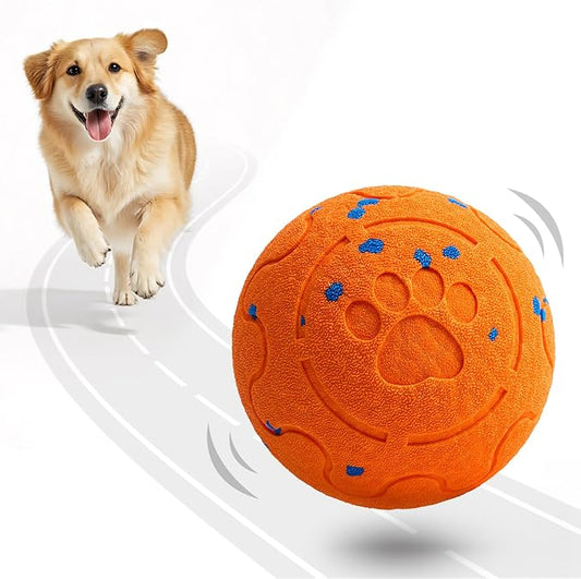 Dog Balls: Interactive Dog Ball Auto Rolling - Interactive Dog Toys for Aggressive Chewers - Bouncy & Throwable, Type-C Rechargeable, Washable, for Small & Medium & Large Dogs – Orange-PawvioPets