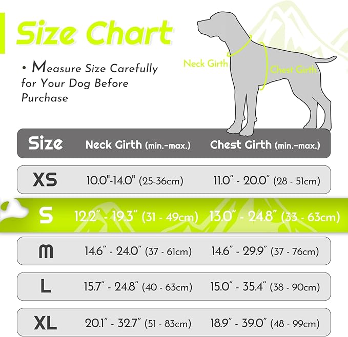 Eagloo Dog Harness Small Sized Dog, No Pull Service Vest with Reflective Strips and Control Handle, Adjustable and Comfortable for Walking, No Choke Pet Harness with 2 Metal Rings, Green, S-PawvioPets