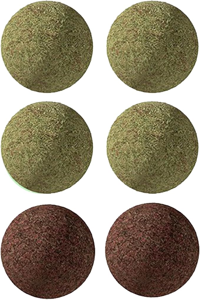4 Replaceable Catnip Balls and 2 Gall Fruit Balls-PawvioPets