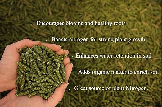 Alfalfa Meal Pellets 4 Pounds Organic Fertilizer for Flowers, Vegetables & Trees - Ideal Rabbit Food, Hamster Food, Timothy Hay Alternative - Lancaster Agriculture Products-PawvioPets