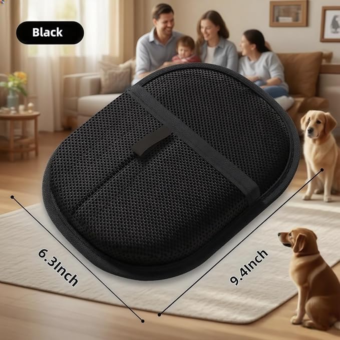 2Pcs Pet Hair Removal Gloves for Dogs and Cats, 2025 Upgraded Electrostatic Magic Hair Remover Glove,Reusable for Couch, Car Seat, Clothing, Carpet, Furniture & Bed Sheets(Black)-PawvioPets