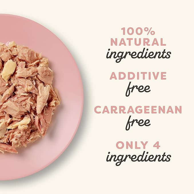 Applaws Natural Wet Cat Food in Broth, Limited Ingredient Canned Wet Cat Food, No Additives, Made with Natural Ingredients, Tuan Fillet & Salmon in Broth (24 x 5.5oz Cans)-PawvioPets