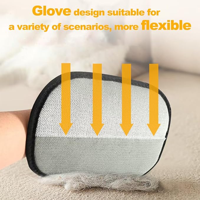 2 Pack Pet Hair Removal Gloves for Cats & Dogs,2025 Electrostatic Pet Hair Removal Gloves for Bedding,Reusable & Washable Efficient Grooming Gloves for Clothing,Furniture,Carpet,Car Seat,Pet Grooming-PawvioPets