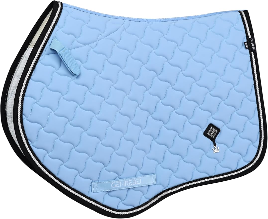 Close Contact Non-Slip Design Horse Riding Pad Moisture-Wicking Shock Absorbing English Saddle Pad for Horses-PawvioPets