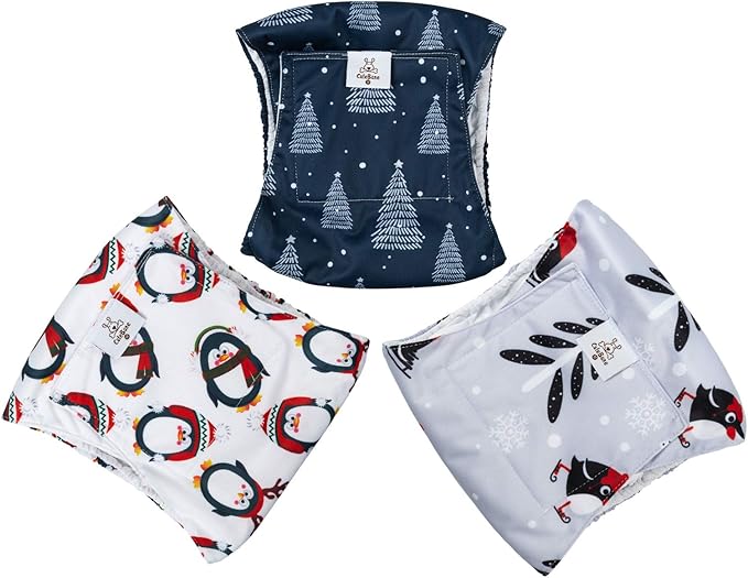 CuteBone Dog Diapers Male Medium for Christmas DM16M-PawvioPets