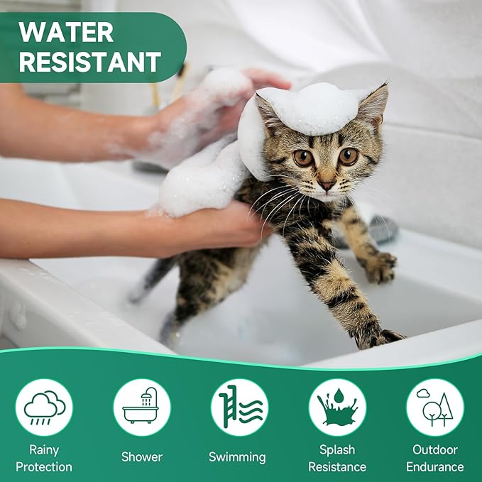 4 Pack Flea Collar for Cats, Cat Flea and Tick Treatment, 8 Months Protection Flea and Tick Prevention for Cats, Waterproof Cat Flea Collar, Adjustable Cat Flea and Tick Collar for Cats Kittens, Black-PawvioPets