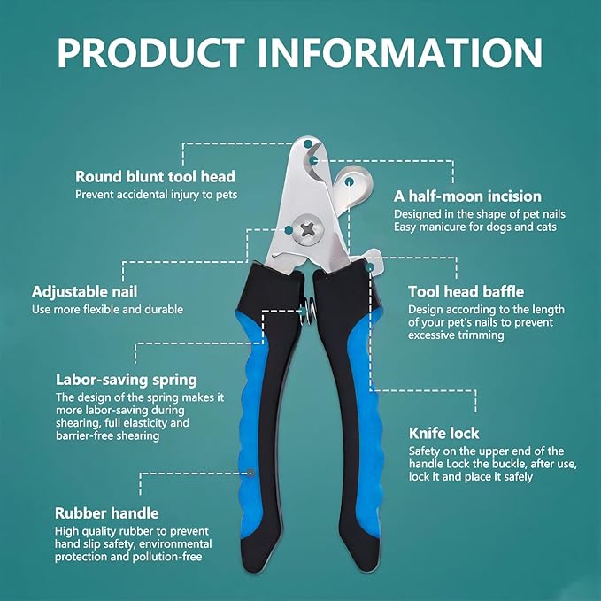 Cat Dog Specific Nail Clipper, Avoiding Excessive Cutting, Suitable for Beginners. It Can Also be Used for Small Animals Such as Birds, Hamsters, Rabbits, Hedgehogs, Ferrets, Guinea Pigs, Etc.-PawvioPets