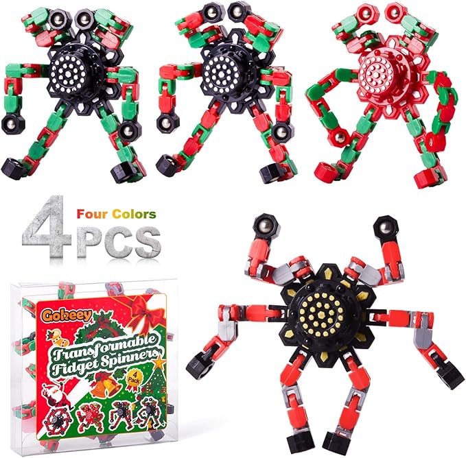 Fidget Spinners for Kids and Adults Christmas Fidget Toys Gifts, Stress Relief Sensory Toys for Boys and Girls Fingertip Gyros for ADHD Autism for Kids Birthday Gifts-PawvioPets