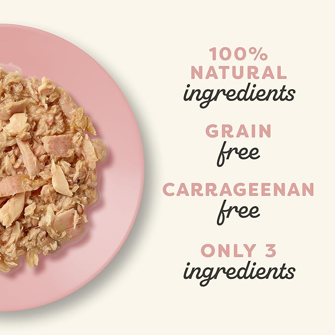 Applaws Natural Wet Cat Food in Broth, Limited Ingredient Wet Cat Food Pouches, No Additives, Made with Natural Ingredients, Tuna Fillet with Salmon in Broth (12 x 5.3oz Pouches)-PawvioPets