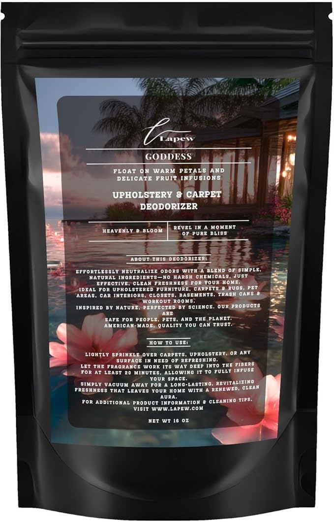 Goddess Carpet Freshener Powder: Powerful Odor Eliminator for Home, Upholstery Deodorizer, Carpet Deodorizer, Pet Urine, Cat Litter Box - Sweet Grace Fragrance-PawvioPets