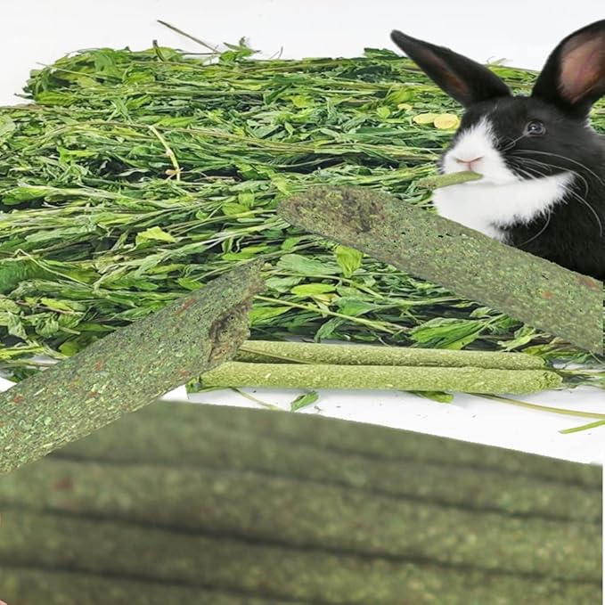 150g 3 Types of Combined Chew Toys Molar Sticks Sweet Bamboo Apple Branch Timothy Grass for Pets Chinchilla Squirrel Gerbil Hamster Squirrel Guinea Pigs-PawvioPets