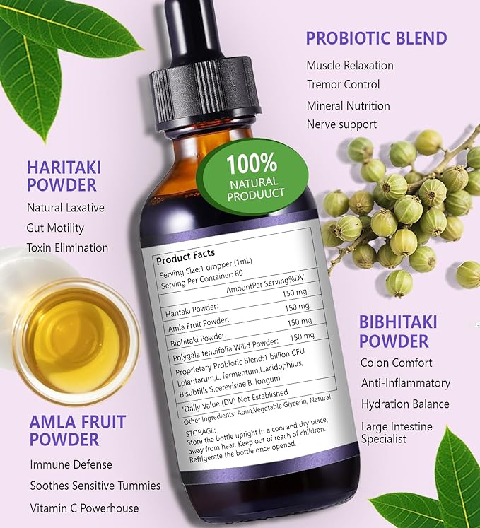 Cat Constipation Relief, Constipation Relief for Cat, Cat Laxative Constipation Relief, 100% Natural Cat Laxative with Probiotics Cat Stool Softener, Promotes Digestive Health - 2 fl oz-PawvioPets