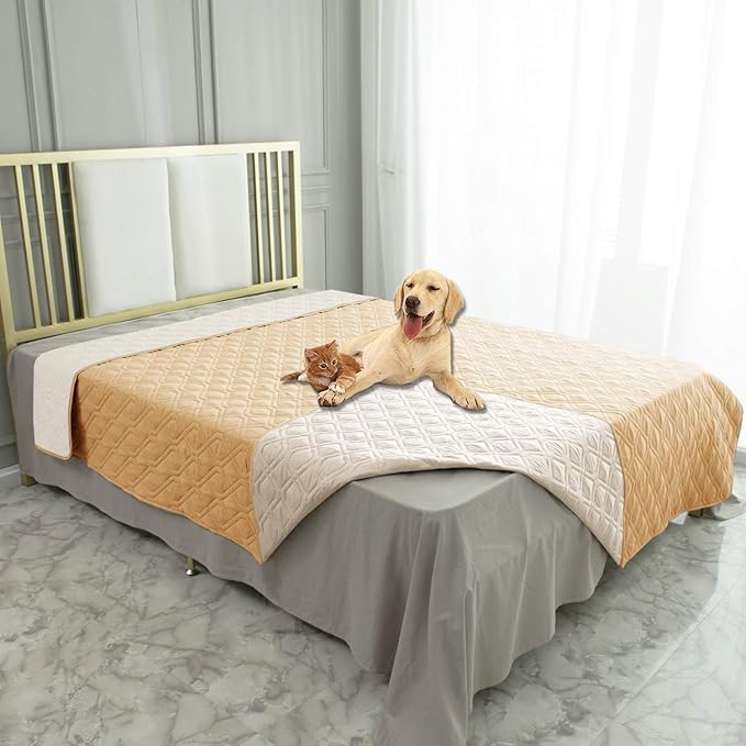 Ameritex Waterproof Dog Bed Cover Pet Blanket for Furniture Bed Couch Sofa Reversible-PawvioPets