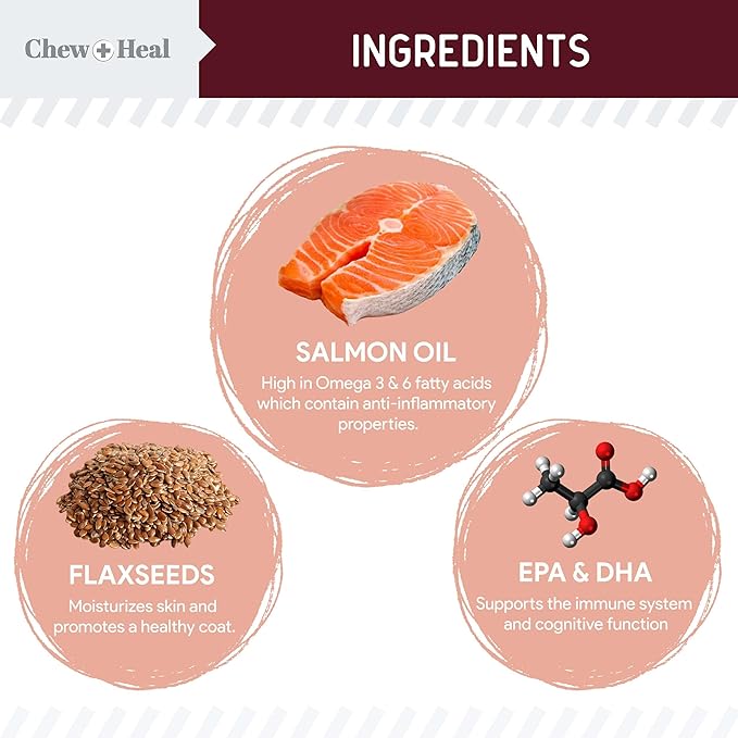 Dog Skin and Coat Supplement -360 Soft Chew Omega Treats for Skin Allergies -Salmon Oil Blend of Essential Fatty Acids, Omega 3, 6, Vitamins, Minerals -Made in USA (2 Packs of 180, Lamb Flavor)-PawvioPets