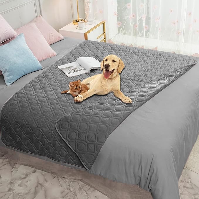 Ameritex Waterproof Blanket Reversible Dog Bed Cover Pet Blanket for Furniture Bed Couch Sofa-PawvioPets