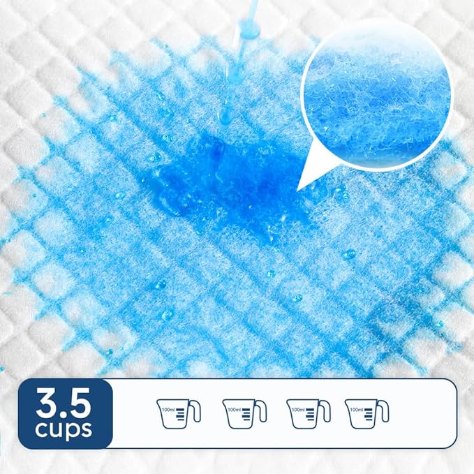 100 Count 22” x 22” Disposable Dog Pee Pads, Super Absorbent Leakproof Puppy Pads Quick Drying, Pee Pads for Dogs, Potty Dog Training Pads-PawvioPets