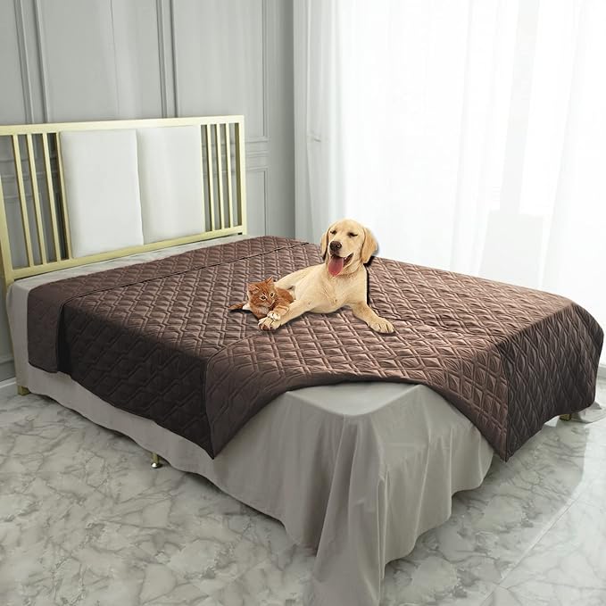 Ameritex Waterproof Blanket Reversible Dog Bed Cover Pet Blanket for Furniture Bed Couch Sofa-PawvioPets