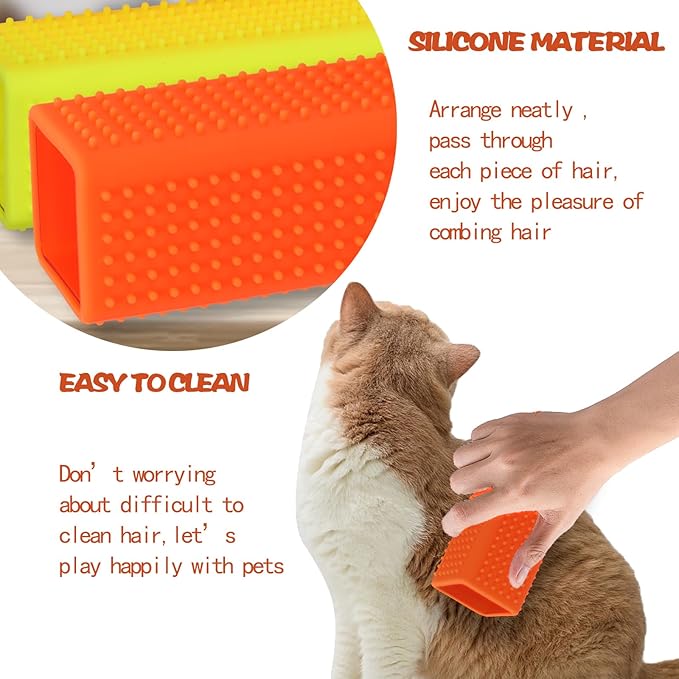 2pcs Pet Dog Cat Hair Remover, Pet Hair Removal Tool, Car Carpet Cleaner for Pet Hair,Dog Hair Remover for car，Interior, Furniture, Sofa-PawvioPets