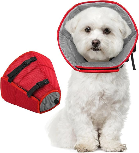 Dog Cone Collar Soft Cone for Medium Dogs After Surgery Adjustable Elizabethan Collar for Dogs to Stop Licking Wounds, Biting Stitches Professional Pet Recovery Cones E-Collar for Dog-PawvioPets