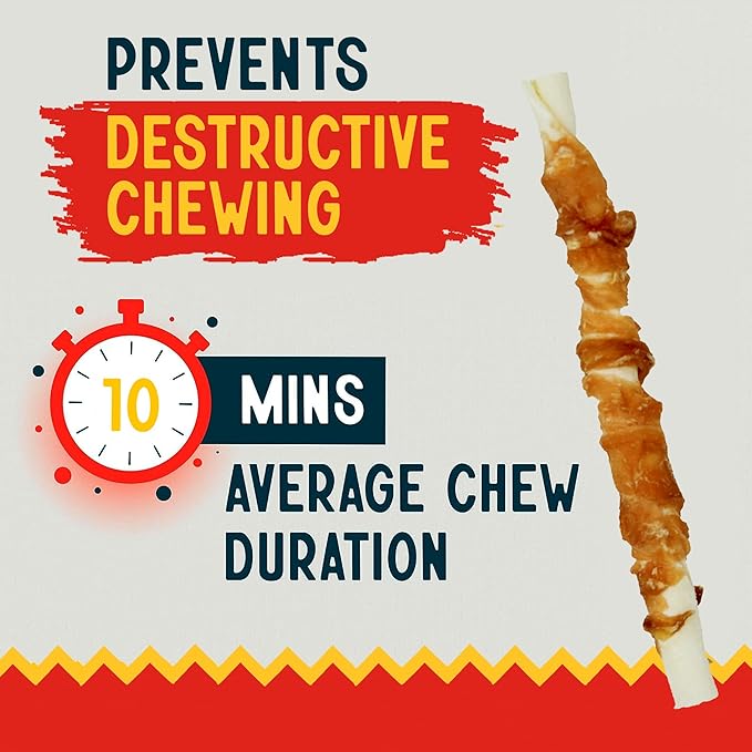 Canine Chews 5" Double Wrapped Chicken Dog Treats - 100 (Pack)-PawvioPets