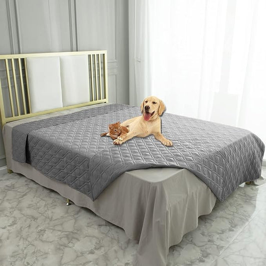 Ameritex Waterproof Blanket Reversible Dog Bed Cover Pet Blanket for Furniture Bed Couch Sofa-PawvioPets