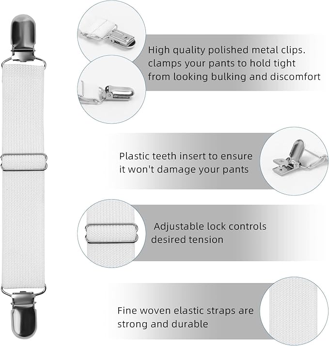 Adjustable Boot Straps Pant Stirrups Clips Boot Clips-PawvioPets