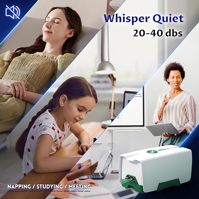 Ghosthorn Quiet AC/DC Aquarium Air Pump 12000mAh Battery Powered Aquarium Bubbler with 87 Hours Battery Life 2-Outlet Rechargeable Bait Aerator Adjustable Oxygen Pump, Power Outages and Emergency-PawvioPets