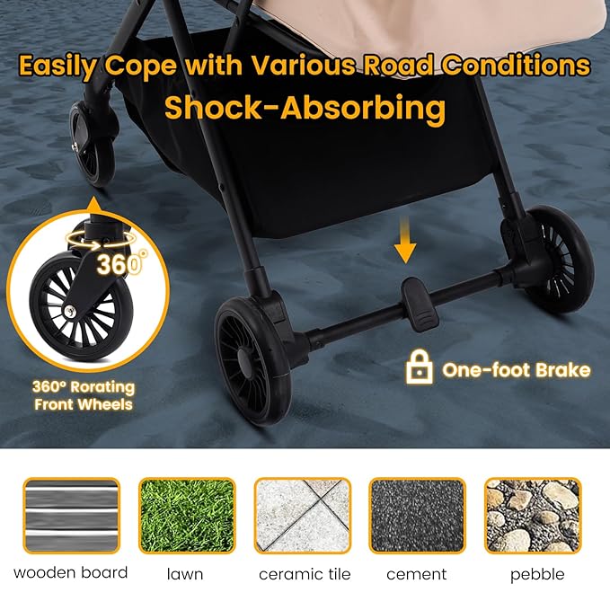 Foldable Dog Stroller - Lightweight Pet Stroller with One-Step Folding, No Assembly Required for Walking, Travel & Shopping, Perfect for Small Dogs, Senior Pets & Cats-PawvioPets