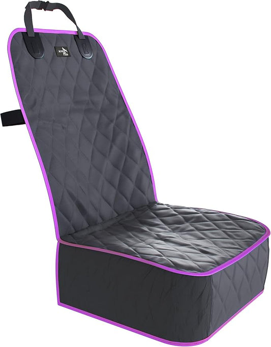Active Pets Dog Car Seat Cover, Waterproof Front Seat Protector for SUV Truck Sedan, Pet Safety Travel Comfort System with Universal Fit, Pink-PawvioPets