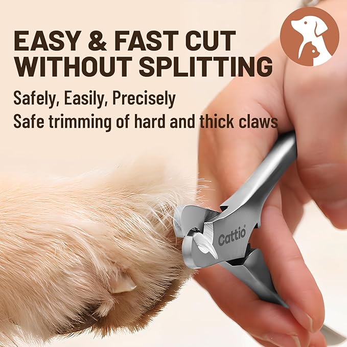 Dog Nail Clippers - All Steel Material, Built-in Spring,Heavy Duty Dog Nail Trimmer Full Metal Razor Sharp Professional for All Dogs Cats with Thick Toena,Dog Nail Trimmers-PawvioPets