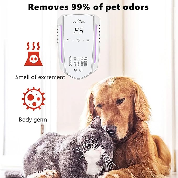Cat Litter Deodorizer 99% Pets Poof Odor Eliminator White for Home Pets Litter Box Room Toilet Garage-PawvioPets