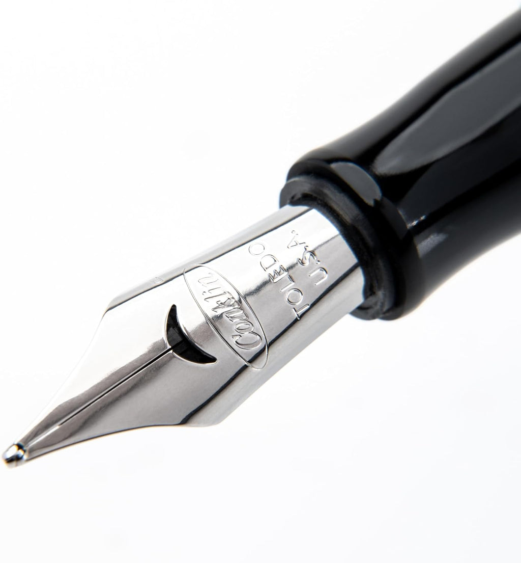 Conklin Duragraph Fountain Pen Ice Blue - Medium Nib, Timeless Writing Instrument with Cool Blue Finish