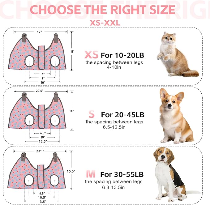 Dog Grooming Hammock for Small Dogs & Cats, Dog Grooming Harness for Nail Trimming, Pet Grooming Sling Helper with Nail Clippers/Nail Trimmers-PawvioPets