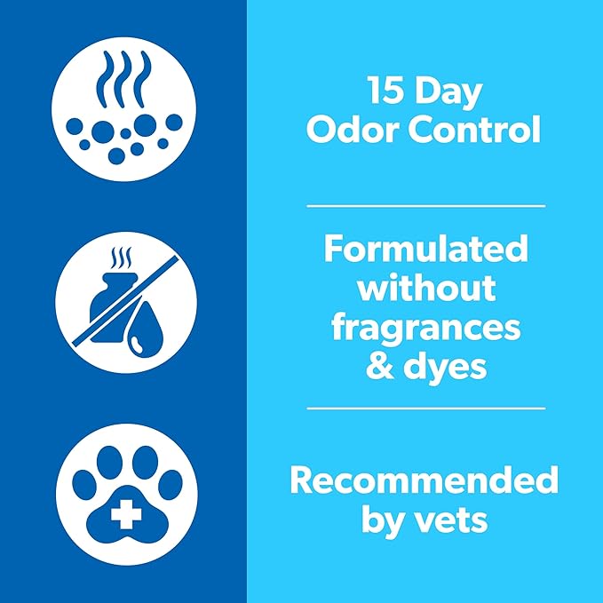 Fresh Step Advanced Simply Unscented Clumping Litter, Fresh Step Unscented Cat Litter Fights Odor on Contact, 18.5 lb. Box-PawvioPets