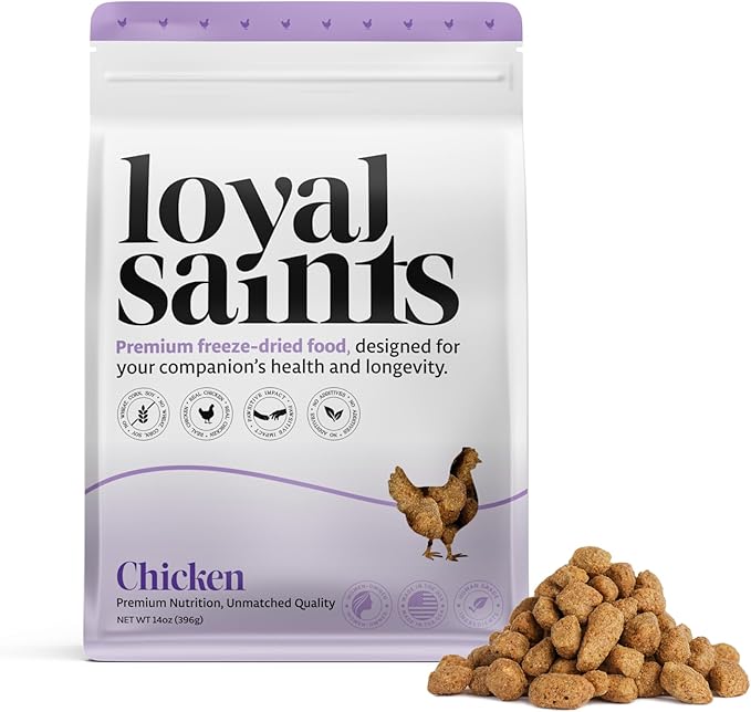 Freeze Dried Raw Dog Food - Premium Chicken Flavor with High Protein & Grain Free Dog Food for Small or Large Breeds and Picky Eaters - Versatile as Meal Topper, Pet Snack & Treats, 5 Oz-PawvioPets