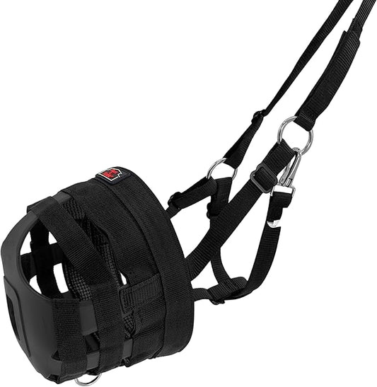 BARN & STABLE Horse Grazing Muzzle Halter for Easy Breathe, Comfortable Professional Horse Muzzle Grazing with Adjustable Straps, Velcro and Buckles, Suitable for Precaution of Laminitis-PawvioPets