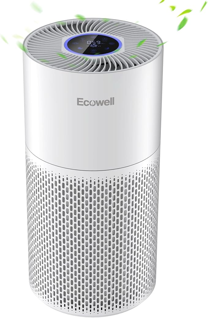 Air Purifiers for Home Large Room Cover 1640 sq.ft, Air Purifiers for Bedroom H13 True HEPA Filter Air Cleaner to Removes 99.97% Mold Pollen Smoke Pet Dander Dust Odor, ECOWELL Model: EAP360-PawvioPets