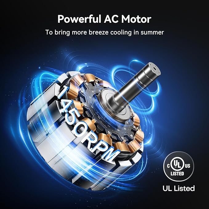 5000 CFM 20" Wall Fan Oscillating, Professional Industrial Wall Mount Fan with 3 Speed for Warehouse, Factory, Workshops, and Garage, UL Listed-PawvioPets