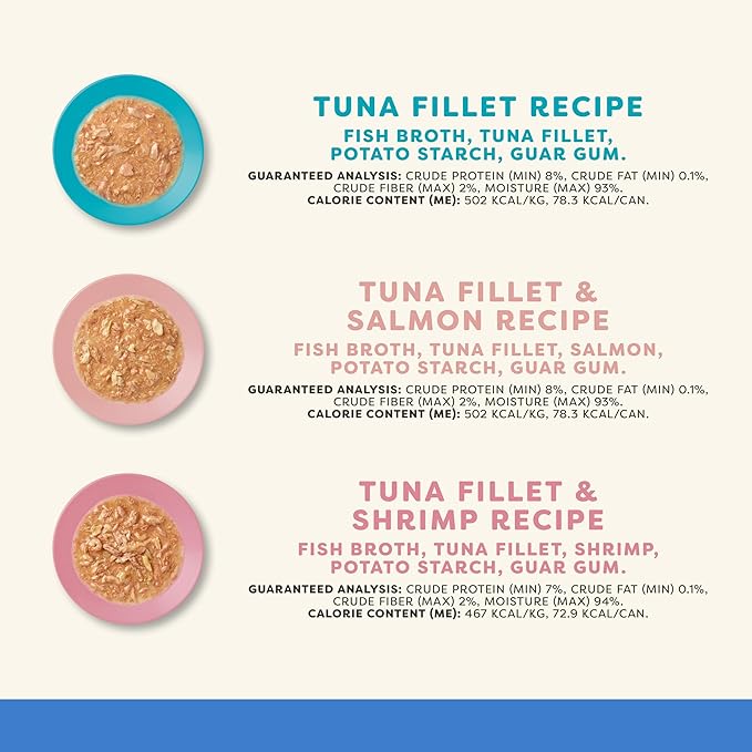Applaws Natural Wet Cat Food in Gravy, Limited Ingredient Canned Wet Cat Food, No Additives, Made with Natural Ingredients, Fish Selection in Gravy Cans (12 x 5.5oz Cans)-PawvioPets