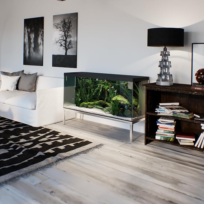 20 in X 60 in. Aquarium Stand | Industrial Style Aluminum Fish Tank Base with Open Frame Design-PawvioPets