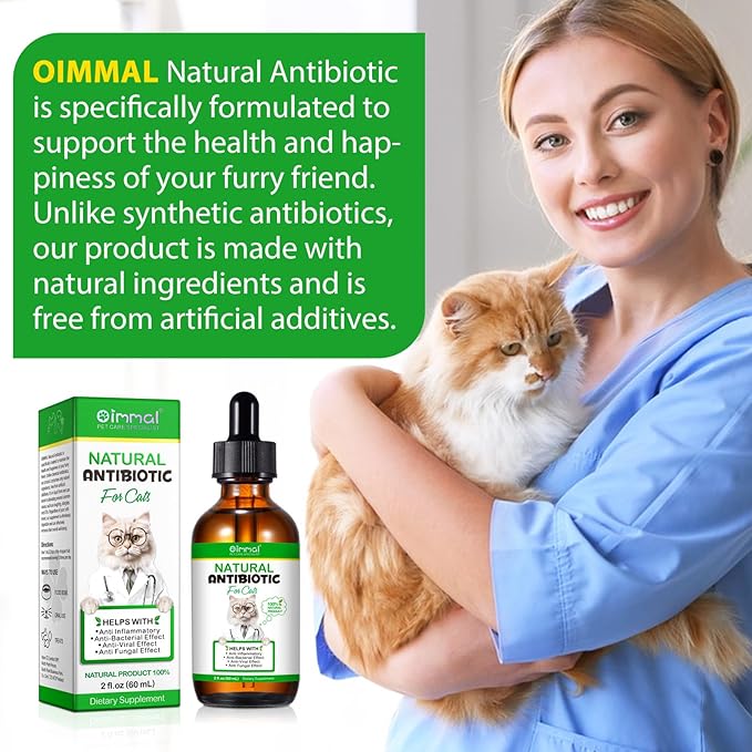 Antibiotics for Cats, Cat Antibiotics for Injections, Natural antibiotic for Cat Immune & Allergy Relief, Cough Relief, Yeast Injection, UTI Treatments, Cats Antibiotics, 60ML-PawvioPets