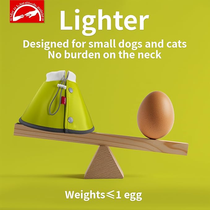 Agape Soft Dog Cone for Small Dogs & Cats, Comfy Dogs Recovery Collar After Surgery, Adjustable E Collar Alternative to Stop Licking, Protective Elizabethan Cones for Pup&Kitty, Comfortable Dog Cones-PawvioPets
