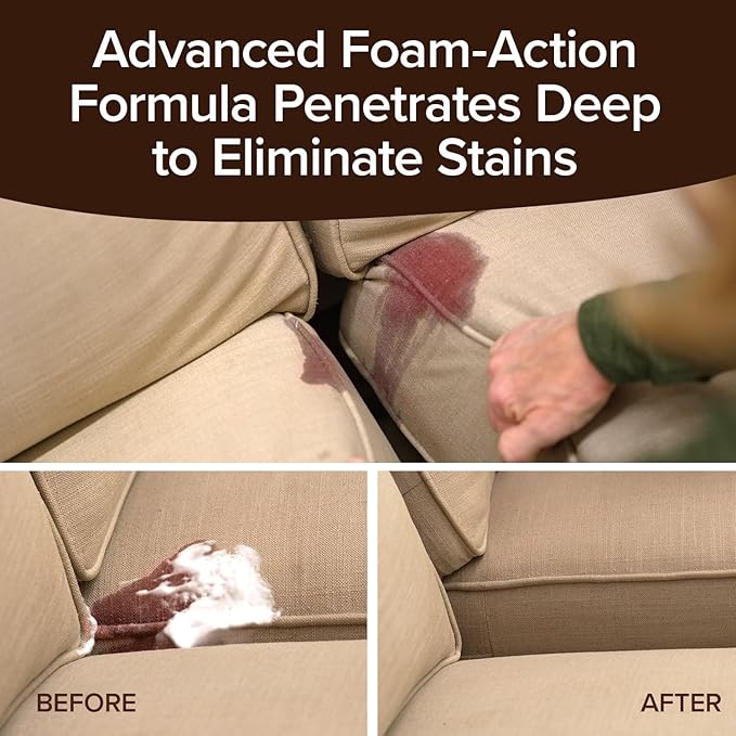 Bull Shot MAX Strength Carpet Spot & Stain Remover by Horsepower, AS-SEEN-ON-TV, Made In US, Just Point & Spray, Stain-Lifting Foam Action, Pet Stains & Odors, Coffee, Wine, New & Old Stains & More-PawvioPets