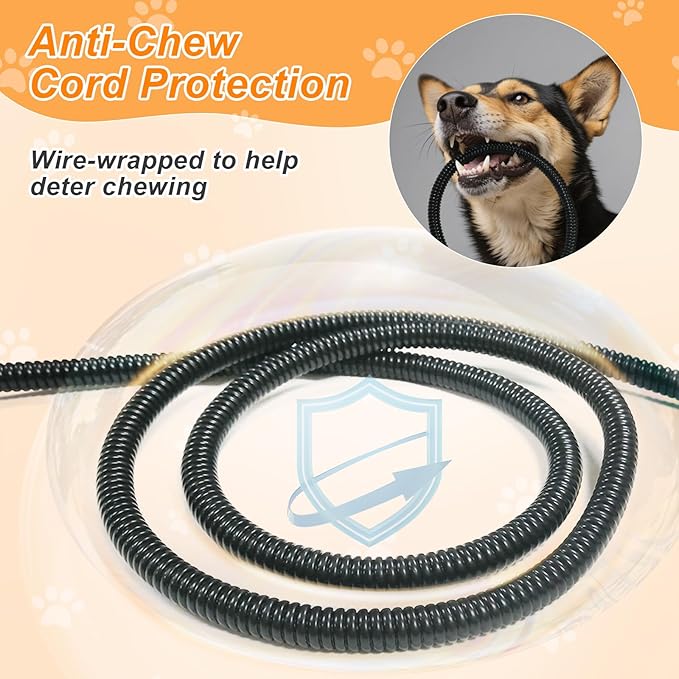 Dog Heating Pad,28×18 in Waterproof PVC Pet Heating Pad, Adjustable Thermostat+Constant On Function, Metal Protective Tube Comes with a Plush Cotton Sleeve，Whelping Box-Apricot-PawvioPets
