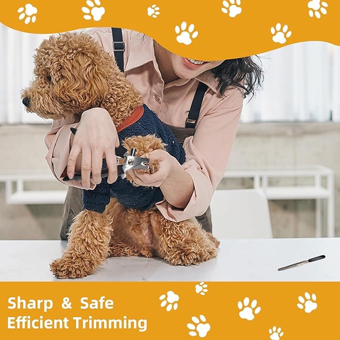 Dog Brush for Shedding,9 PCS in One Pet Slicker Hair Brush Kit with Pet Nail Clipper and File - Dog Cat Grooming Deshedding Undercoat Rake Brush Comb for All Small Large Dogs Cats Grey-PawvioPets