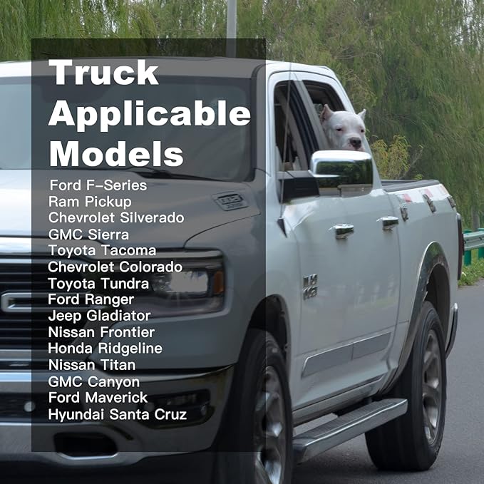 Dog Car Seat Covers for Back Seat,Waterproof Pet Bench Seat Covers for Trucks Ford f150/Ram1500/Nissan Frontier/Toyota Tacoma/GMC Canyon/Silverado Scratch Nonslip Truck Seat Cover for Dogs-PawvioPets