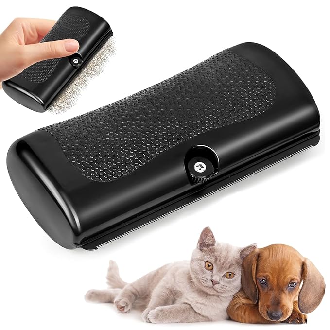2025 Upgrade Deshedting Dog Brush & Cat Brush - Dog Undercoat Brushs with Comfort Grip, Pet Hair Removal Tool for Shedding - Fits Short Hair Pets (4 Inches)-PawvioPets