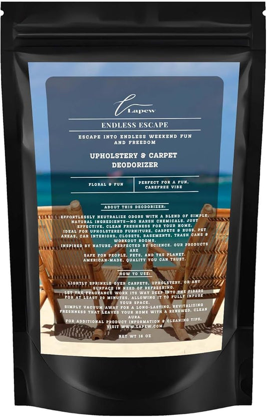 Endless Escape Carpet Freshener Powder 16 oz | Powerful Odor Eliminator for Home | Upholstery Deodorizer | Carpet Deodorizer | Pet Urine | Cat Litter Box | Endless Escape Fragrance.-PawvioPets