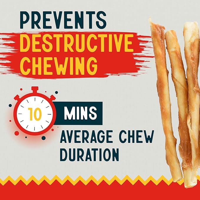 Canine Chews 5" Chicken Coated Sticks - Pack of 100 Chicken Wrapped Rawhide Dog Treats - 100% Real USA-Sourced Chicken Coating - Protein-Dense Chicken Wrapped Dog Treats Rawhide Chews-PawvioPets
